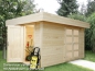 Gartenhaus Pultdachhaus mit Ger�teschuppen Pulti varianta 2-Raum 28.