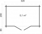 Gartenhaus Kelly 28-A, Gr��e 3,20 x 2,00 m
