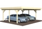 Preview: Premium Carport Richard 1 mit Leimholzpfosten und Dachsparren aus Konstruktionsvollholz (KVH) in sehr stabiler Ausführung.