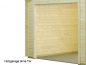 Preview: Holzgarage mit Satteldach Meran 44-B ISO ohne Tor.