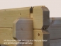 Preview: Palmako 8-eck Gartenhaus Lisette aus 44 mm starken Blockbohlen mit Nut und Feder.