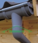 Preview: PVC Kunststoff Dachrinnen Komplett Set für Satteldächer - für 2 Seiten  bis 5,00 m Dachlänge