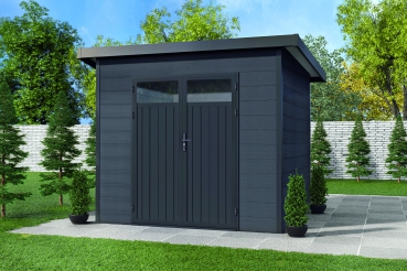 Preview: WPC-Gerätehaus Vitale 2420 19 Preview: Das Befestigungsmaterial im Gartenhaus Bausatz Vitale 2420 19 enthalten.