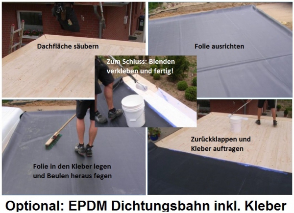 EPDM-Dachfolienset als Option