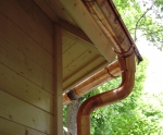 Kupfer Dachrinnen Komplett Set f�r 8-eck D�cher - f�r 8 Seiten bis 2,00 m Dachl�nge.