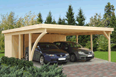 Doppelcarport mit Abstellraum