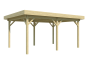 Preview: Carport Tenerife 18,6m² mit Leimholzpfosten 12 x 12 cm.