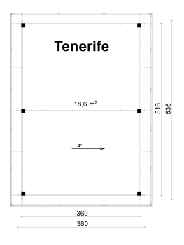 Grundriss Carport Tenerife 18,6m².